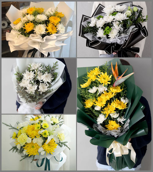 浙江省台州临海市小芝镇白事花束代送